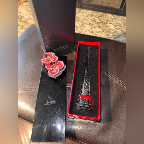 Christian Louboutin Polish Limit Edition Rouge Swarovski Crystals Original Box - Picture 1 of 13